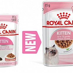 Royal Canin Cat Kitten Pouch (Gravy) 幼貓營養主食濕糧（肉汁）85克x12