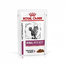 RC Cat RENAL Beef Pouch (in Gravy) 腎臟處方 (精煮肉汁系列) (牛肉味) 貓濕糧 85g*12包裝