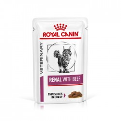 Royal Canin Cat RENAL Beef Pouch (in Gravy) 腎臟處方 (精煮肉汁系列) (牛肉味) 貓濕糧 85g*12包裝