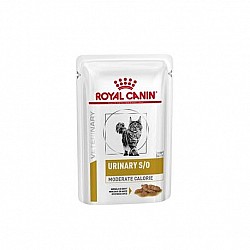 Royal Canin Cat URINARY S/O (MODERATE CALORIE) Pouch (in Gravy) 泌尿道處方 貓濕糧 (精煮肉汁系列) (低卡) 85g*12包裝