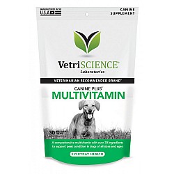 VetriScience Multivitamin Canine犬隻多種維生素咀嚼肉粒30粒