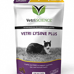 (孖裝優惠) VetriScience Vetri Lysine Plus 貓用免疫系統營養補充小食 120粒裝