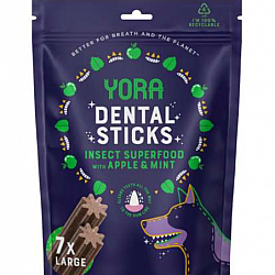 (Points Redemption: 5850) YORA - Insect with Apple, Mint Dental Sticks Large for Dogs 270g (7pc) (Exp. 27/12/2025) (Points Redemption: 5850) YORA - Insect with Apple, Mint Dental Sticks Large for Dogs 270g (7pc) (Exp. 27/12/2025)