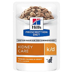 Hill's Cat k/d Kidney Care Chicken Pouch 貓用 腎臟處方(雞肉) 濕糧 85g*12包裝