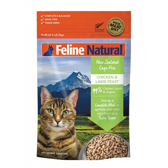 Feline Natural Chicken & Lamb Feast 雞肉羊肉盛宴凍乾貓糧320g