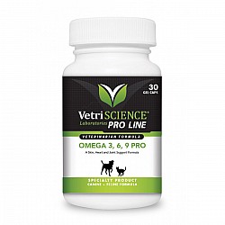 VetriScience Omega3,6,9Pro奧米加3,6,9 Pro貓狗通用軟膠囊30粒