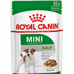 Royal Canin Mini Adult (Gravy)小型成犬肉營養主食湯包 85g*12包