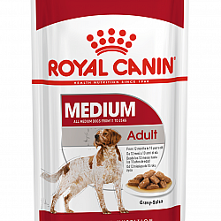 Royal Canin Medium Adult (Gravy)中型成犬肉湯包140g*10包 (Exp: 16/01/2026)