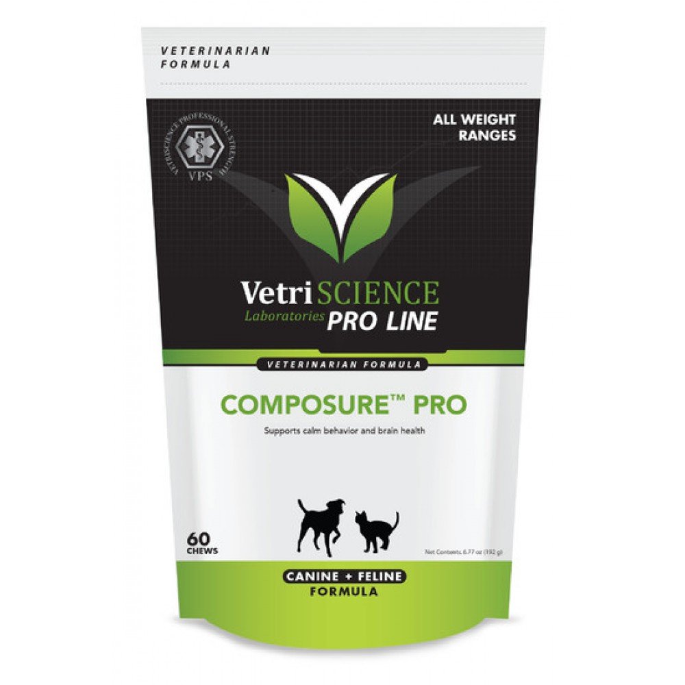 VetriSCIENCE Composure Pro貓狗情緒舒緩咀嚼肉粒60粒