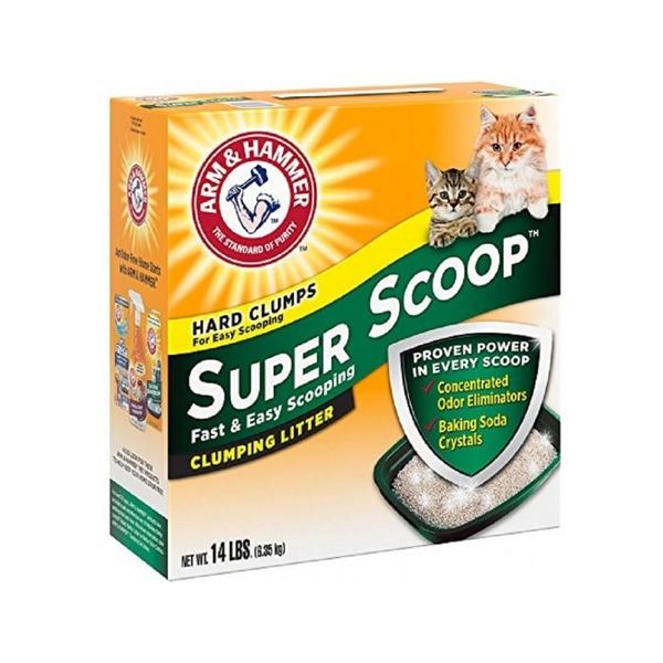 ARM & HAMMER Super Scoop 除臭凝結貓砂 14lbs (清香)