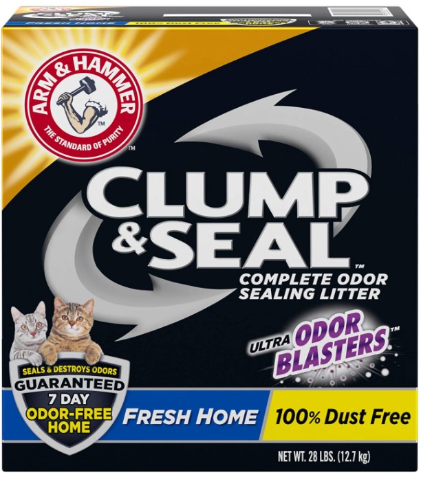 Arm & Hammer Litter Clump & Seal Fresh Scented Clumping Clay Cat Litter 28lbs