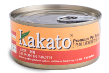Kakato卡格三文魚、魚湯 罐頭 70g