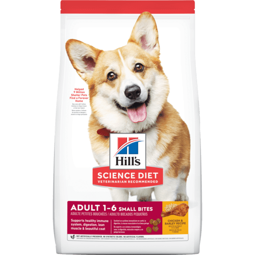 Hill's Dog Adult 1-6 Small Bites 成犬優質健康配方(細粒) 狗糧 12kg #604464