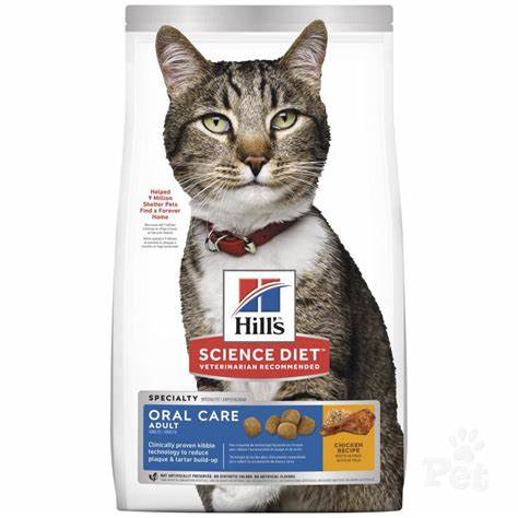 Hill's Cat 成貓口腔護理專用配方貓乾糧 貓糧3.5lbs