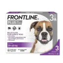 Frontline Plus Flea and Tick Treatment for Dogs (20kg-40kg) 3 Applicators