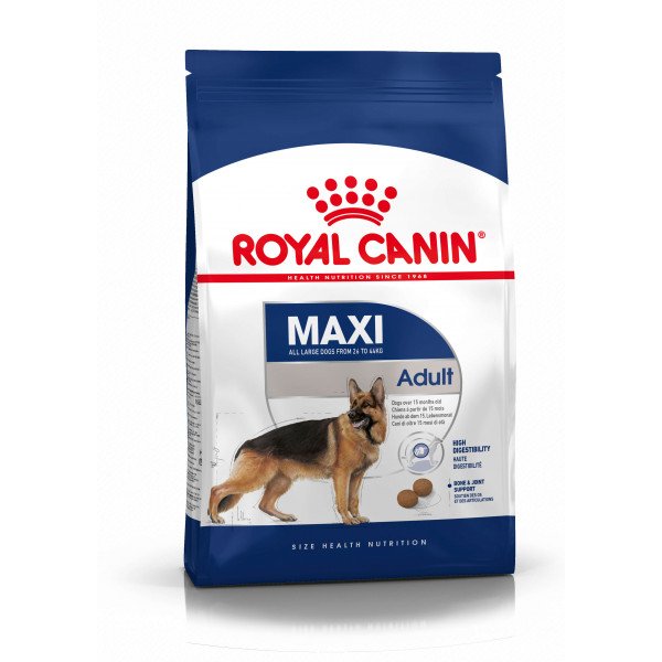 Royal Canin Dog Maxi Adult (15mth - 5yrs) large (15 months - 5 years old and above) adult dog food 4kg