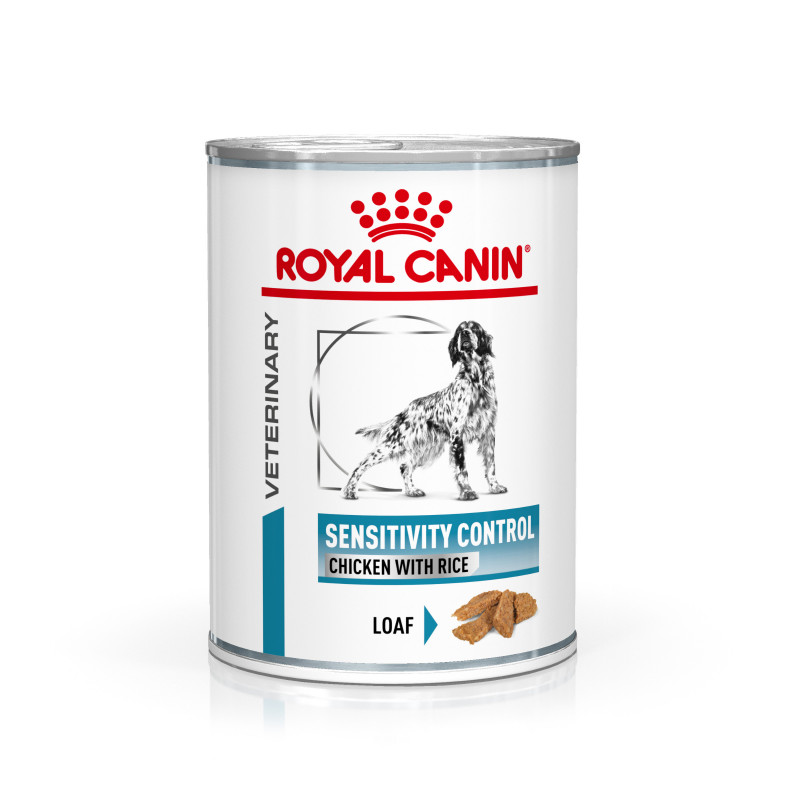 Royal Canin Prescription Diet SENSITIVITY CONTROL (Chicken with Rice in Loaf) Canned Dog Food 410g x12