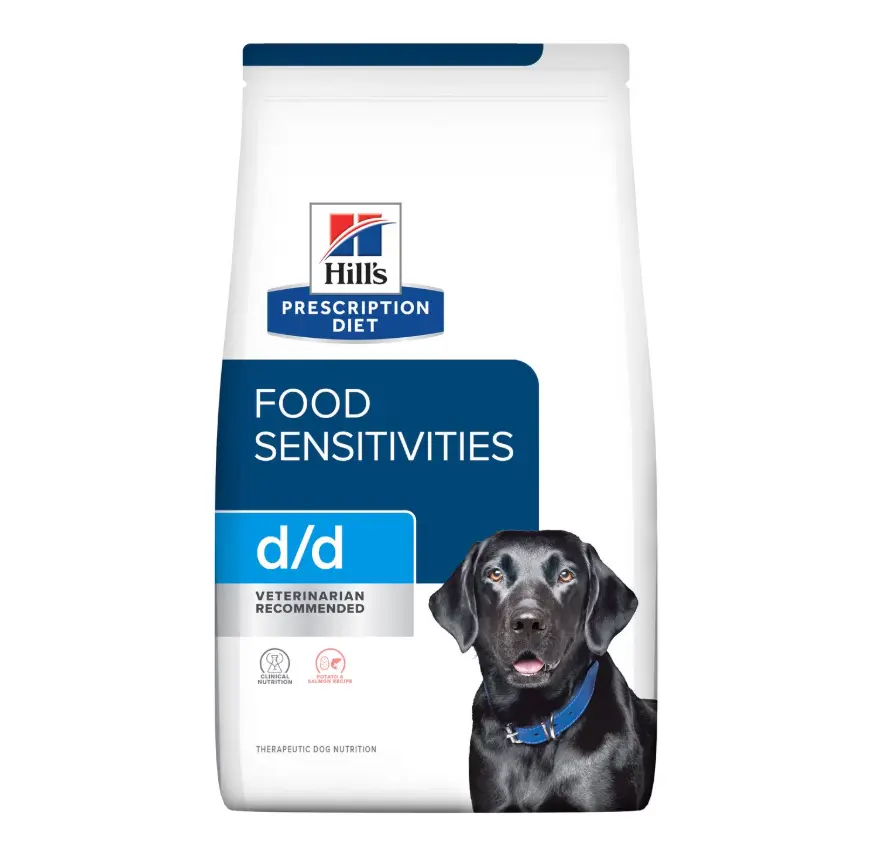 Hill's Prescription Diet d/d Skin/Food Sensitivities (Potato & Salmon) Dry Dog Food 8lbs