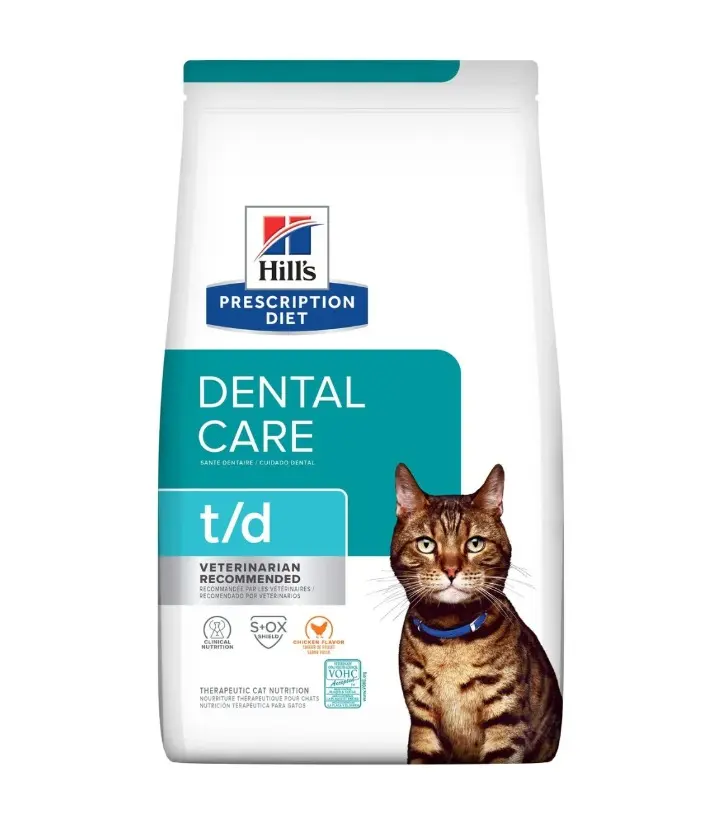 Hill's t/d Dental Care 貓用 口腔健康配方處方 貓乾糧 貓糧 8.5lbs
