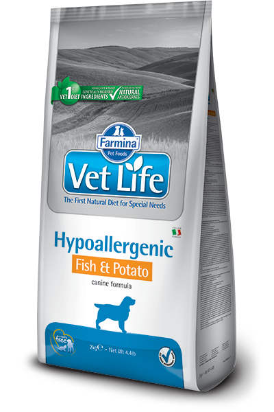 Vet Life Hypoallergenic 低敏配方 (薯仔魚) 處方糧 狗糧 2kg
