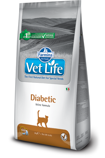 Vet Life Diabetic 糖尿貓隻處方 貓乾糧 貓糧 (大) 2kg