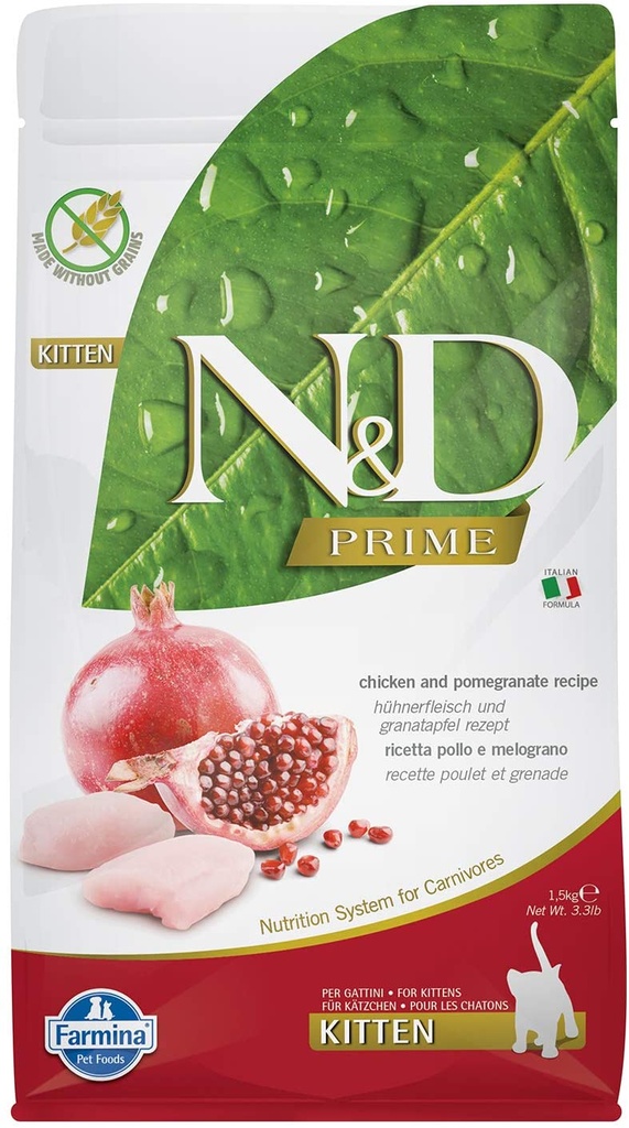 FARMINA N&D Prime Kitten with Chicken and Pomegranate 1.5 kg