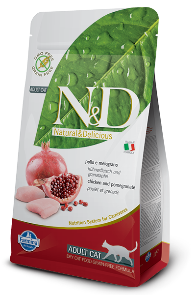 Farmina Natural & Delicious N&D Cat Chicken & Pomegranate Adult  10kg