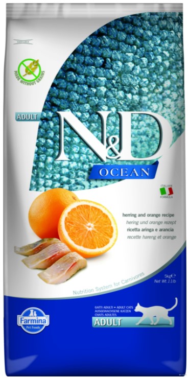 Farmina N&D Cat Fish & Orange Adult 5kg