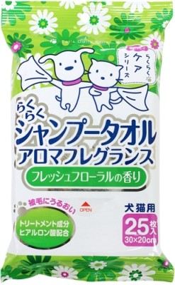 (Directly from Japan) Super Cat Pet wipes (Fresh floral Flavor) 25 pc
