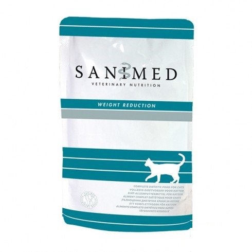 Sanimed Prescription Diet Weight Reduction Feline Wet Cat Food 100g x 12