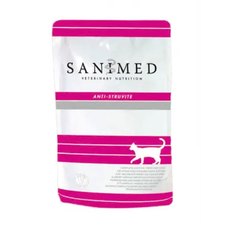 Sanimed Anti-Struvite Feline Wet Food for Cats 100g x 12 Packets