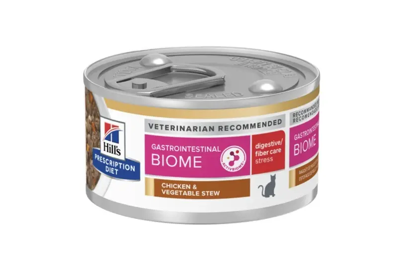 Hill's GI Biome Stress 腸胃貓隻處方 (燉雞肉及蔬菜) 貓罐頭 貓糧 2.9oz*24