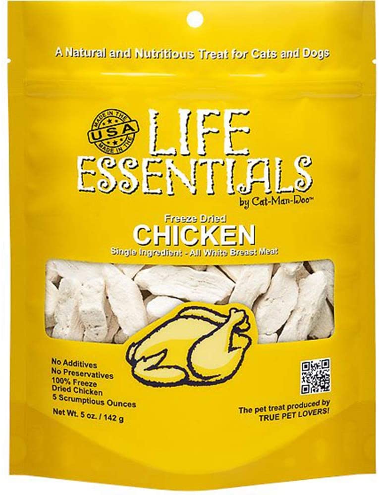 Cat-Man-Doo Life Essentials Freeze Dried Chicken  5oz 