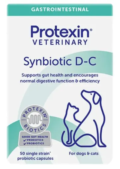 Protexin Synbiotic D-C  Daily Capsule For Dogs and Cats 180mg 50 Pcs
