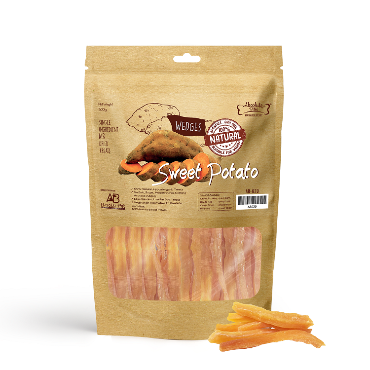 Absolute Bites Freeze Dried Sweet Potato for Dogs 240g (Made in USA)