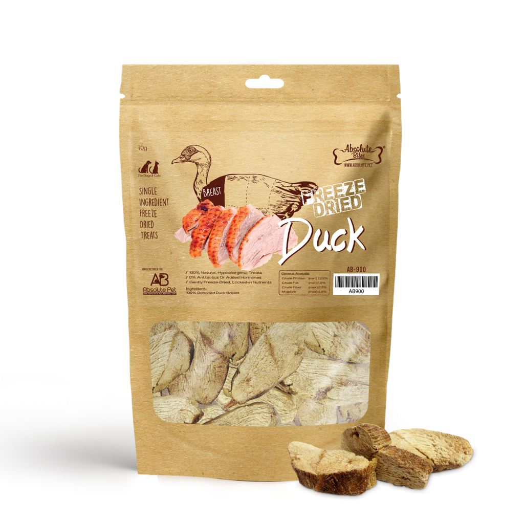 Absolute Bites Freeze Dried Duck Breast 50g (Made in USA)