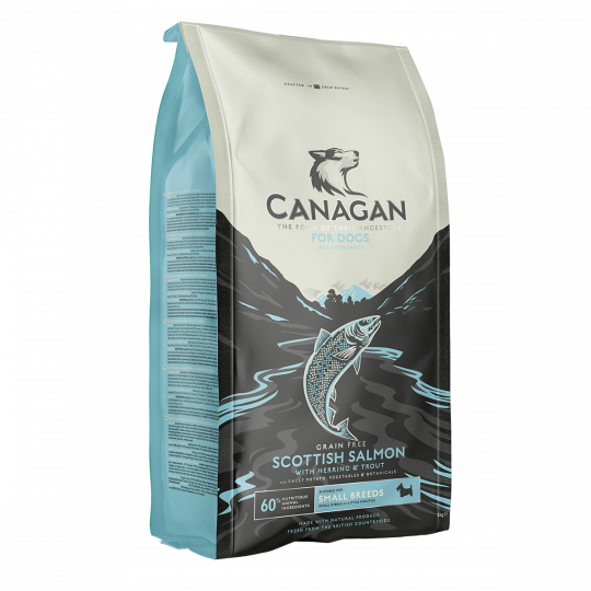 Canagan Scottish Salmon for Dogs (Small Breed) Grain Free Scottish Salmon Formula Small Capsules (Small Breed) 2kg