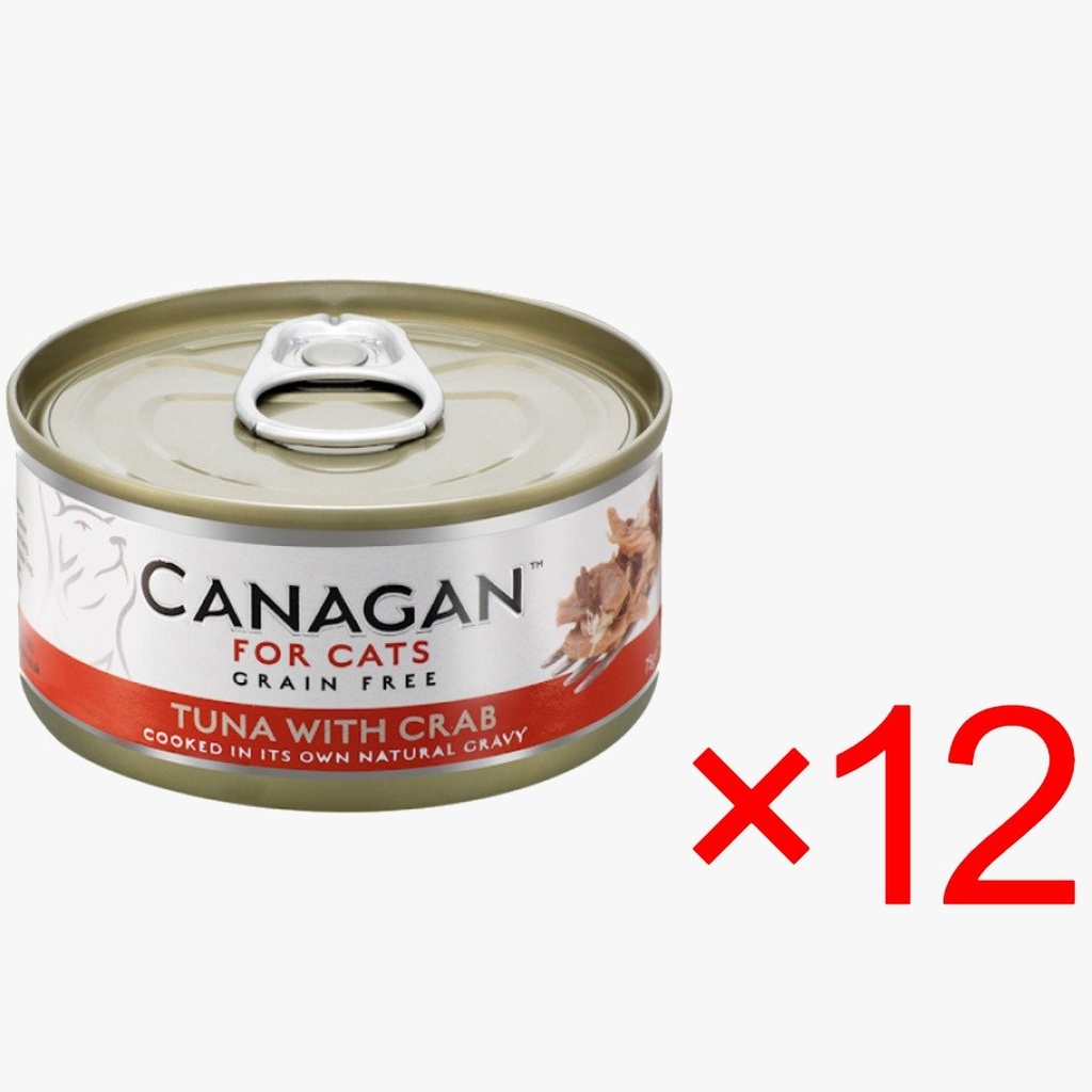 (Carton Offer) Canagan Cat Tuna with Crab 75gx12