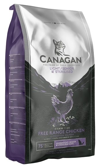 Canagan 無穀物走地雞配方(減肥/老貓用)1.5kg