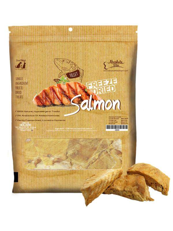 Absolute Bites Freeze Dried Salmon 30g (Made in USA)