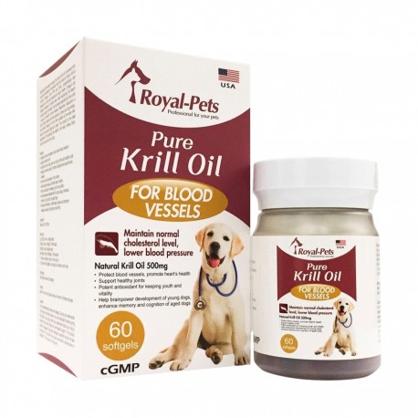 Royal-Pets 純正磷蝦油丸 (狗) - 60 粒