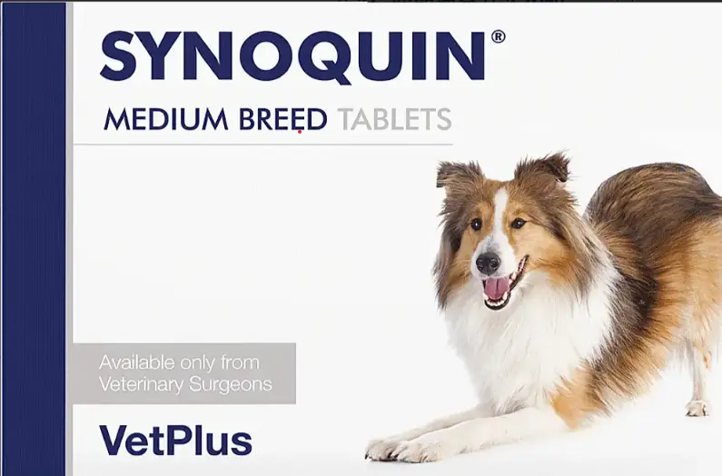 VetPlus Synoquin 中型犬10-25kg 關節補充丸 120粒