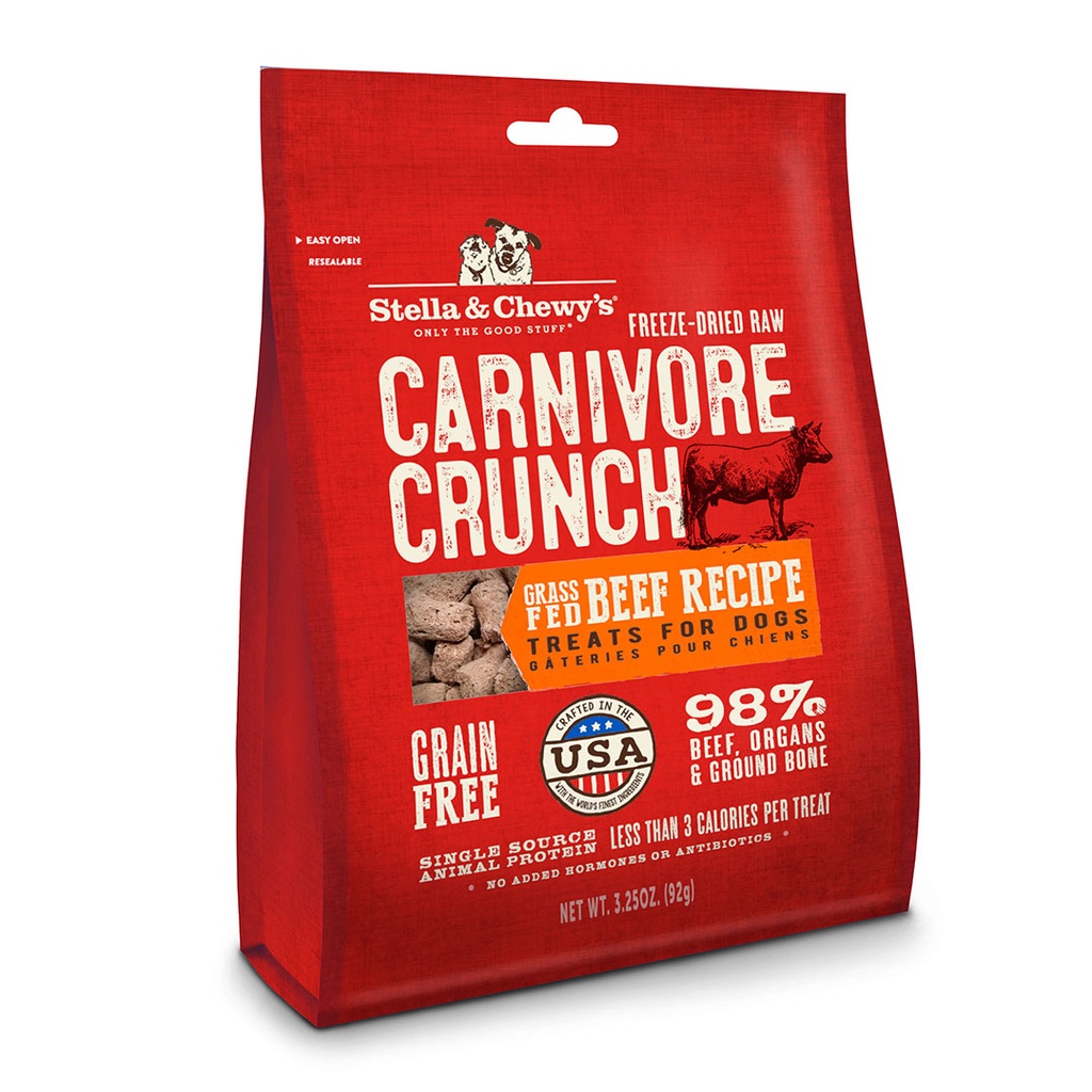 Stella & Chewy's 狗凍乾小食Beef Crunch牛肉3.25oz 