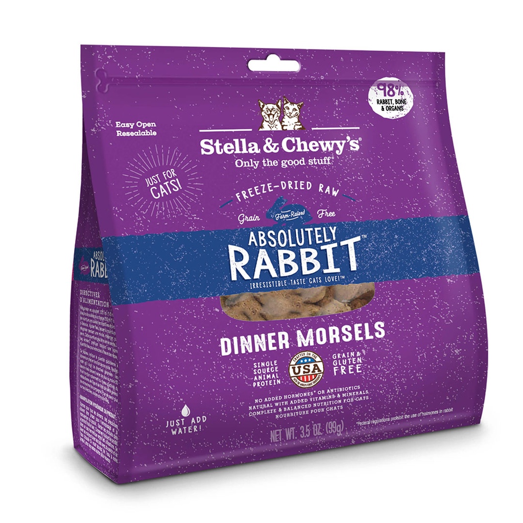 Stella & Chewy's Freeze-Dried Absolutely Rabbit Dinner for Cats 3.5oz