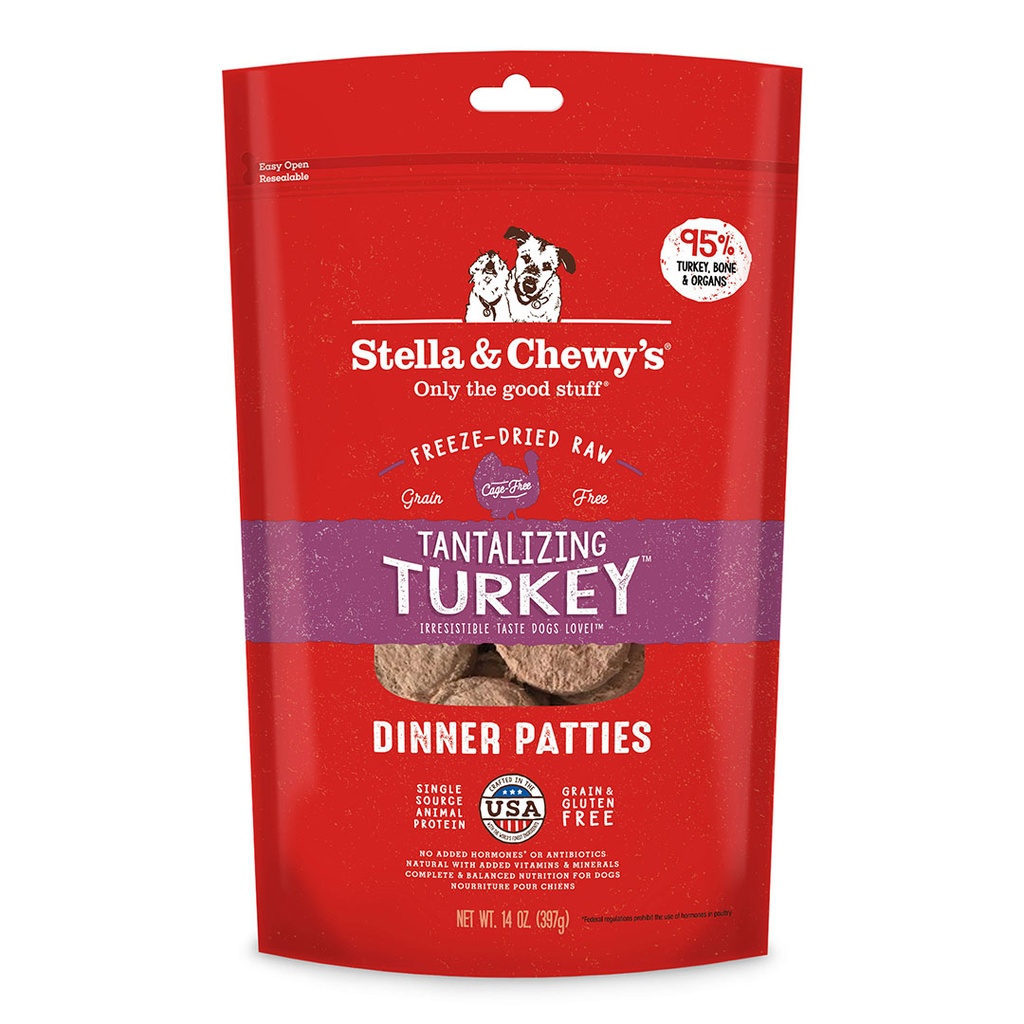 Stella & Chewy's 狗凍乾生肉主糧 Turkey Dinner火雞誘惑(火雞肉配方)5.5oz