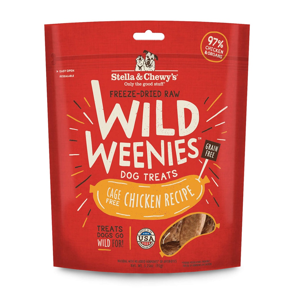 Stella & Chewy's Freeze-Dried Raw Cage Free Chicken Recipe Dog Treats 3.25oz