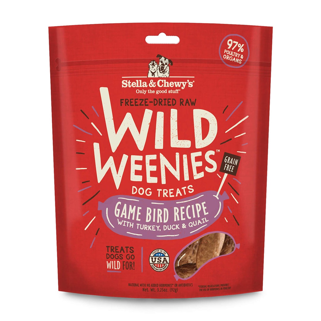 Stella & Chewy's FREE DRIED GAME BIRD RECIPE （with turkey,duck,quail）3.25oz