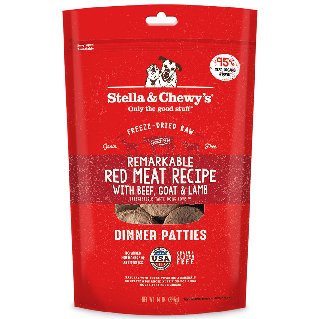 Stella & Chewy's 狗凍乾生肉主糧 Red Meat Dinner非凡紅肉(牛肉山羊羊肉配方)14oz