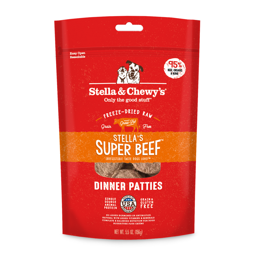 Stella & Chewy's Freeze-Dried Raw Super Beef Dog Food 14oz