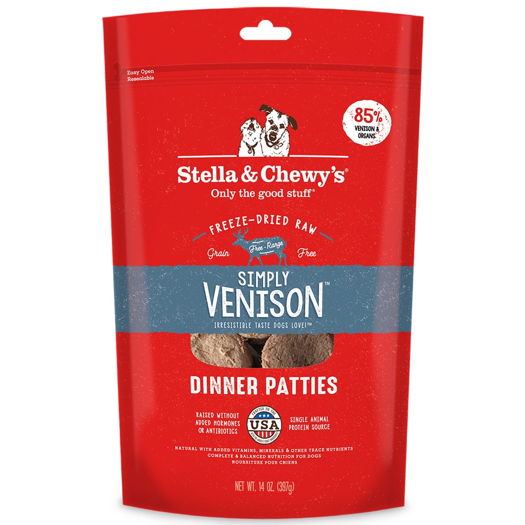 Stella & Chewy's 狗凍乾生肉主糧 Venison Dinner 單一蛋白(鹿肉配方)25oz
